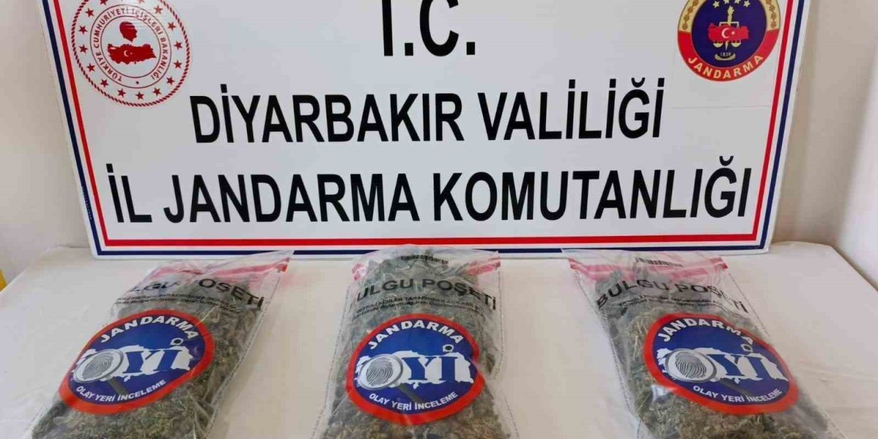 Diyarbakır’da 25 kilo esrar ele geçirildi