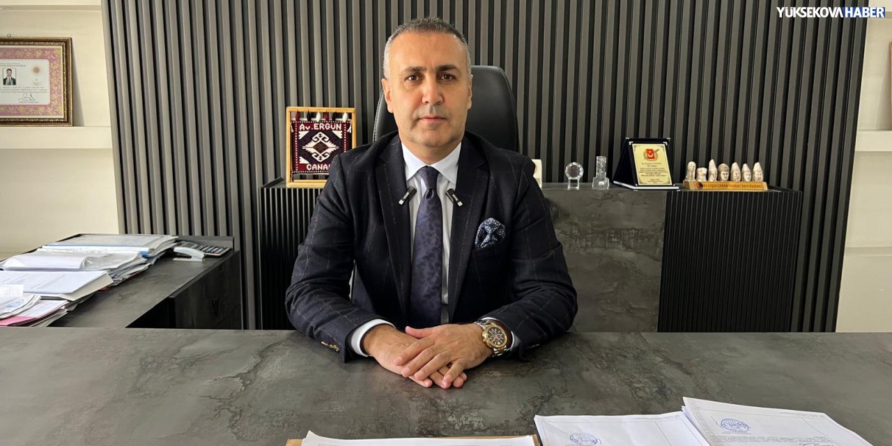 Hakkari Baro Başkanı Ergün Canan’dan bayram mesajı