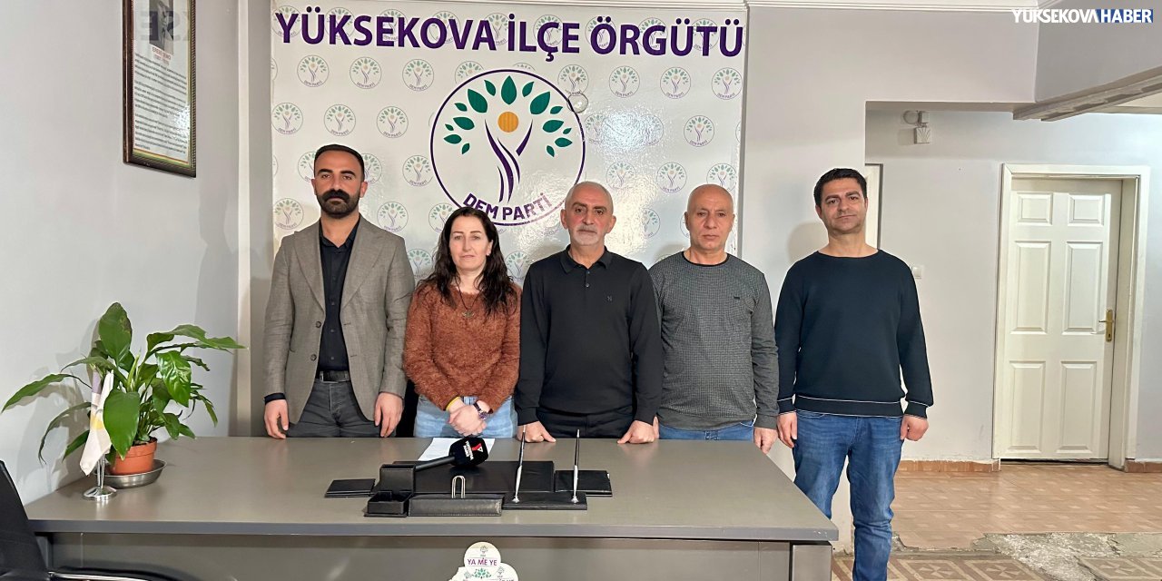 Yüksekova DEM Parti’den bayram mesajı