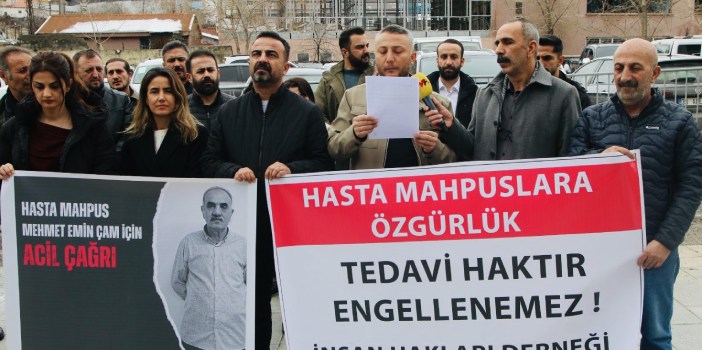 Hakkari’de hasta tutuklu Çam için açıklama