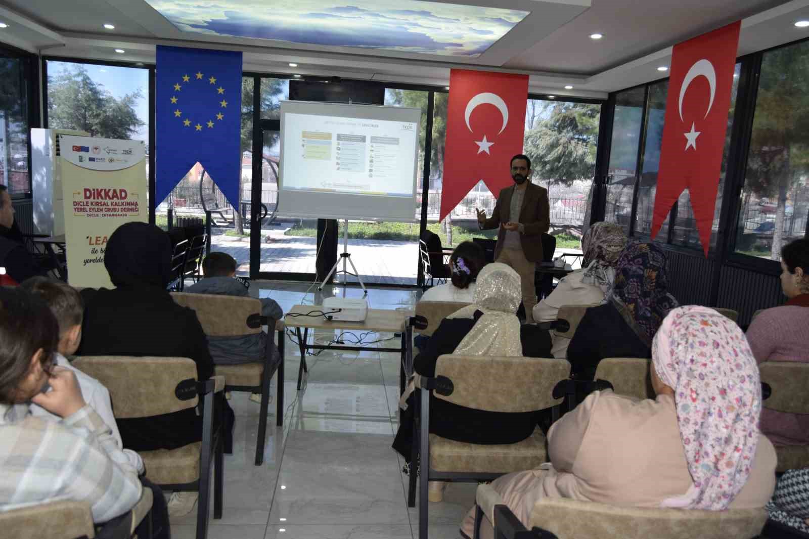 Dicle Yerel Eylem Grubu Derneği'nden muhtar, kandın ve gençlere IPARD III eğitimi