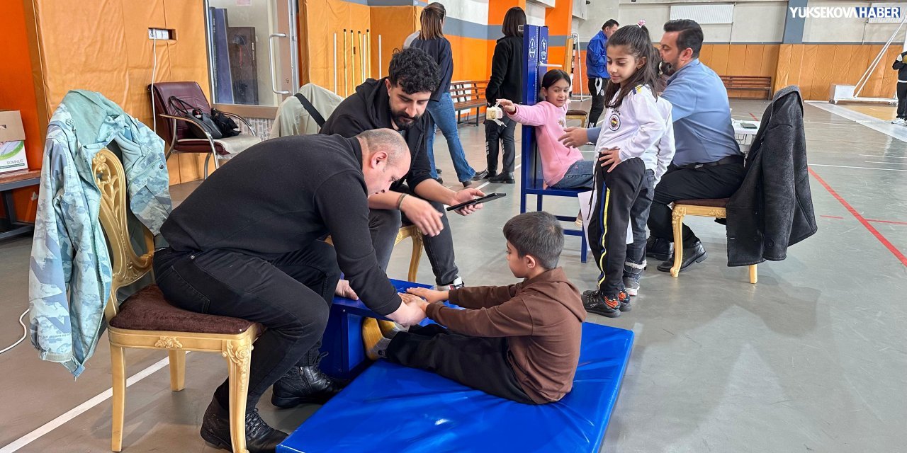 Yüksekova’da 3. sınıf öğrencileri sportif yetenek taramasından geçiriliyor