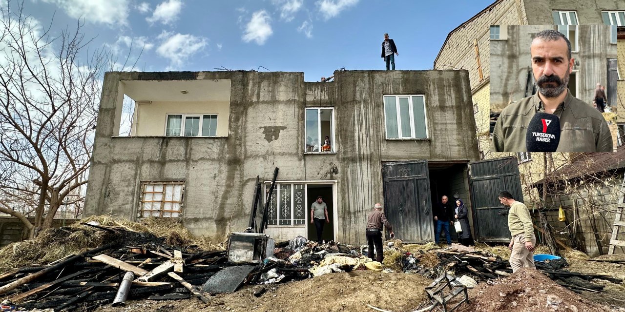 Yüksekova’da ev yangını: 1 kişi dumandan etkilendi