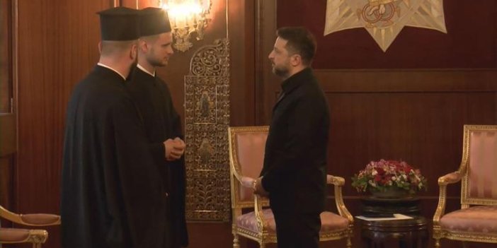 Zelenskiy Fener Rum Ortodoks Patrikhanesi'ni ziyaret etti