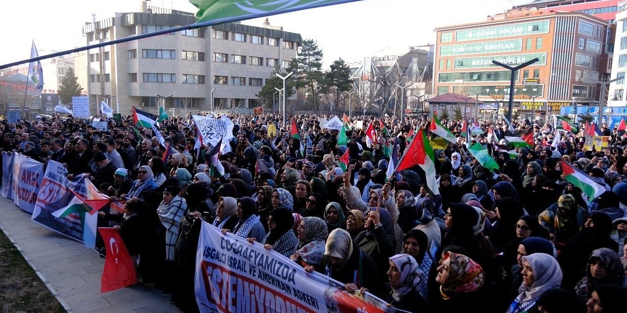 Van’daki STK’lardan İsrail’e karşı ortak tepki