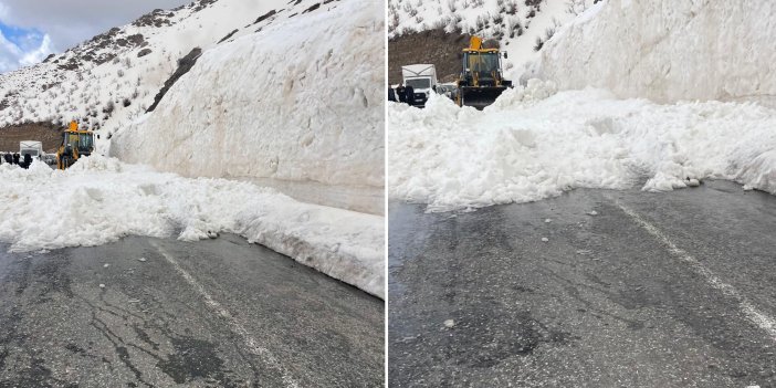 Hakkari- Şırnak kara yolu çığ nedeniyle kapandı