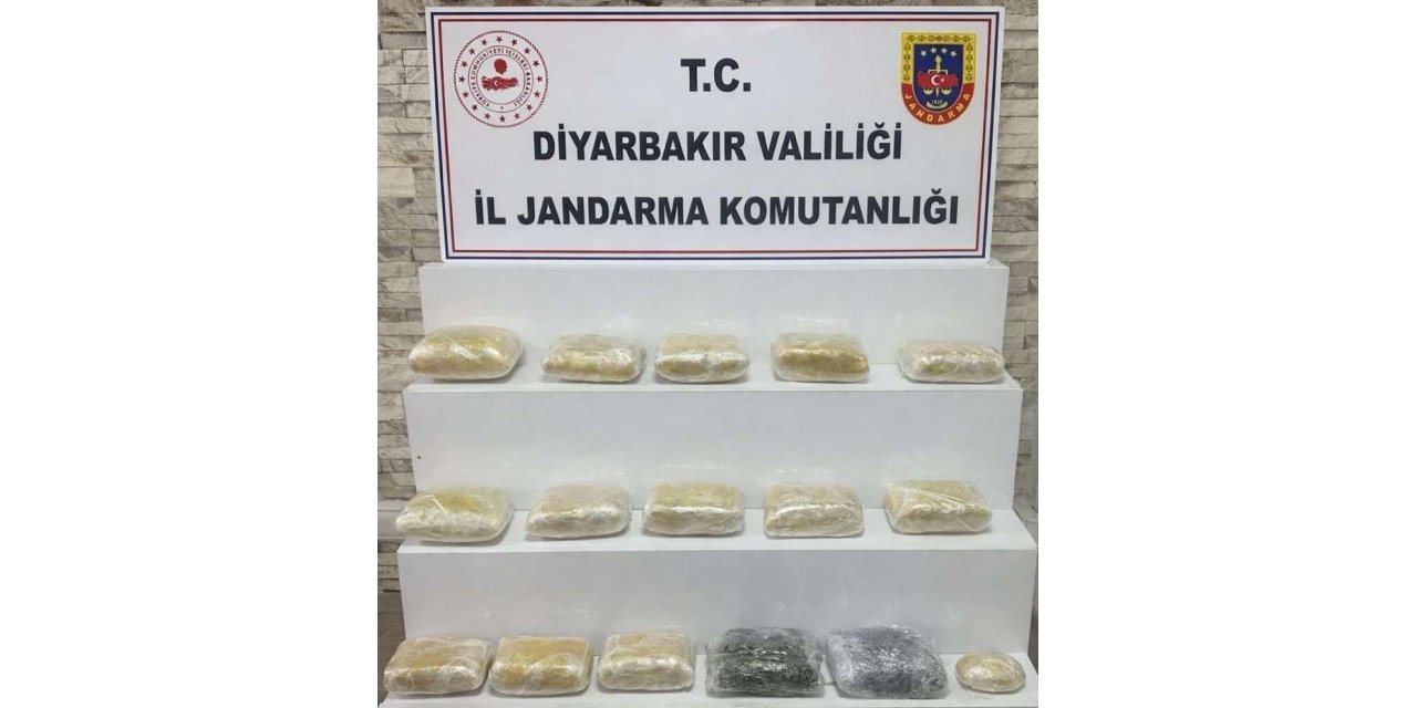 Diyarbakır’da 22 kilo esrar ele geçirildi