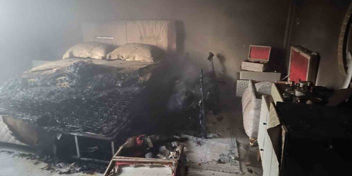 Edremit'te ev yangını