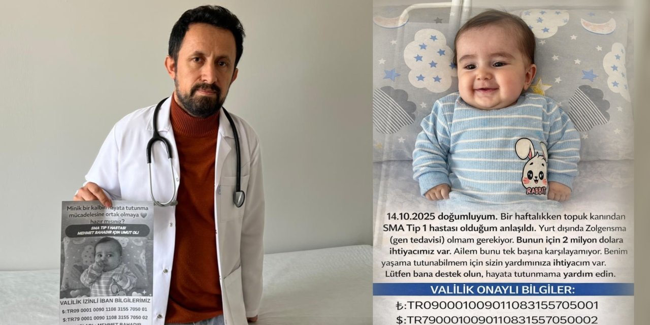 SMA’lı Mehmet bebek için Yüksekova’dan destek çağrısı