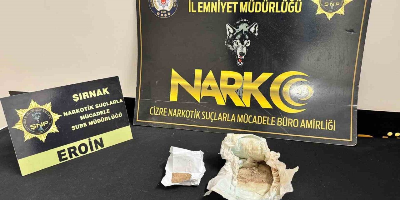 Şırnak’ta çocuk bezine gizlenmiş eroin ele geçirildi: 1 gözaltı