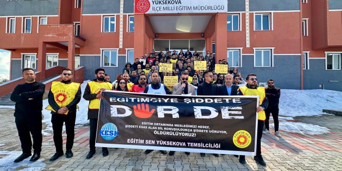 Yüksekova’da eğitim sendikalarından Urfa’daki okul saldırısına tepki