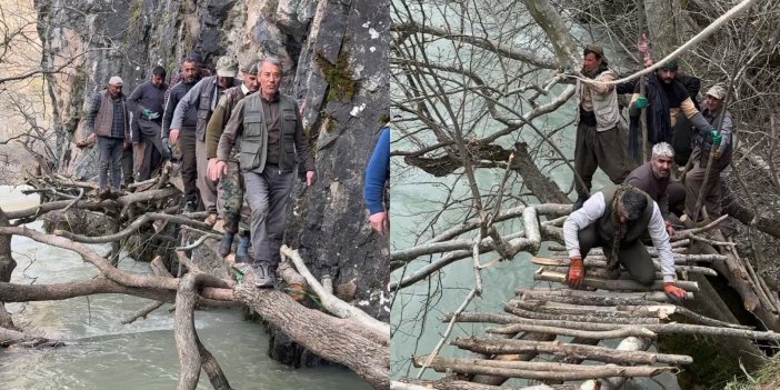 Zorlu geçit kuruldu, 32 yıllık köy hasreti böyle aşıldı