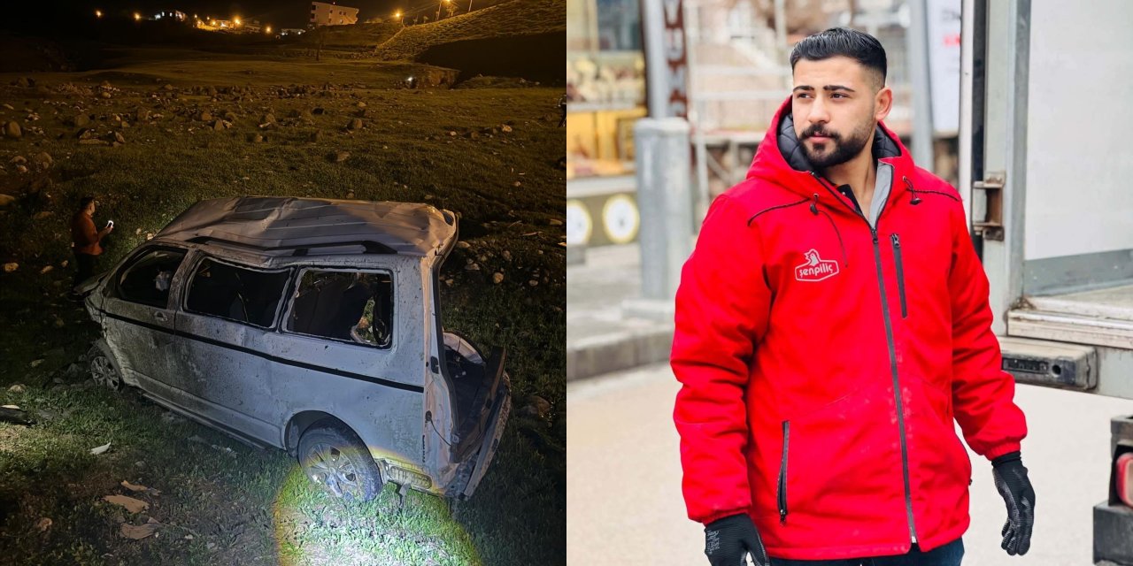 Cizre'de uçuruma yuvarlanan hafif ticari aracın sürücüsü öldü