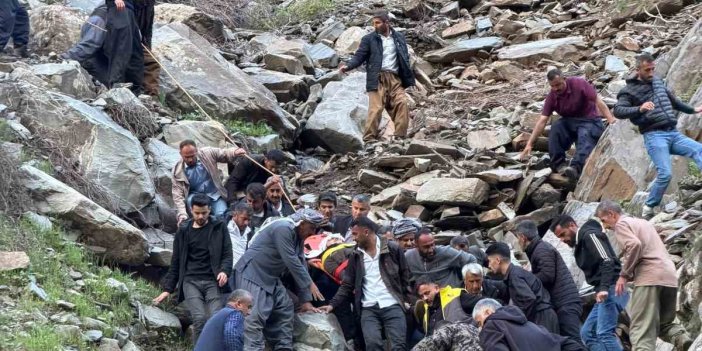 Pancar toplamaya gitti, kayalıklardan düşerek yaralandı