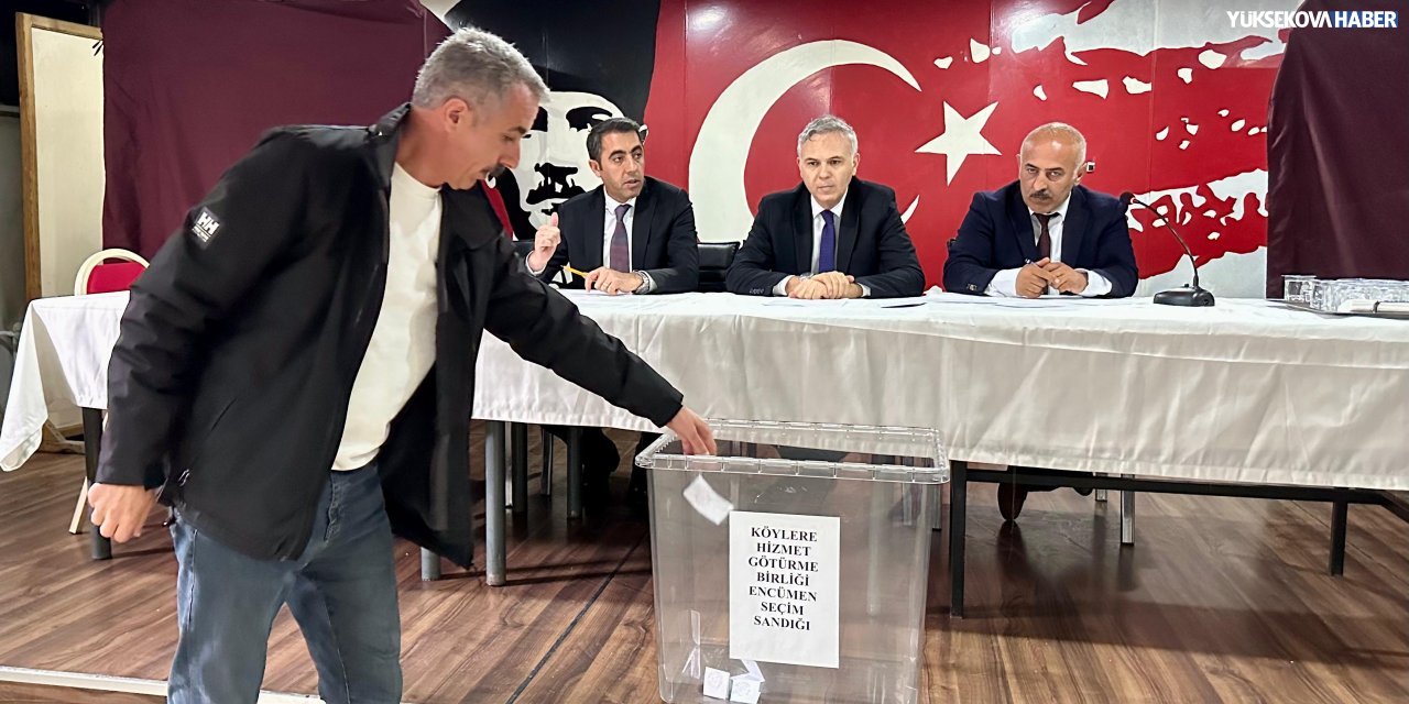 Yüksekova’da Köylere Hizmet Götürme Birliği encümen seçimi yapıldı