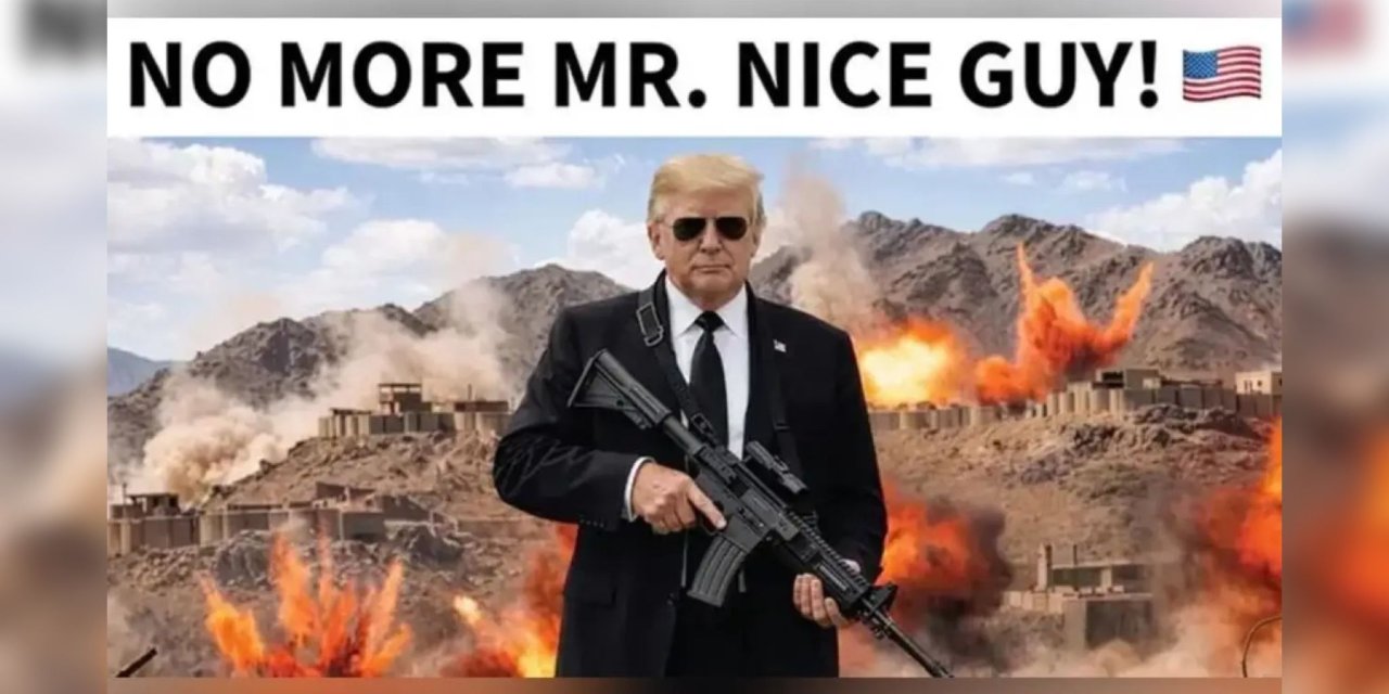 Trump'tan silahlı fotoğrafla İran'a mesaj: Yakında akıllansalar iyi olur