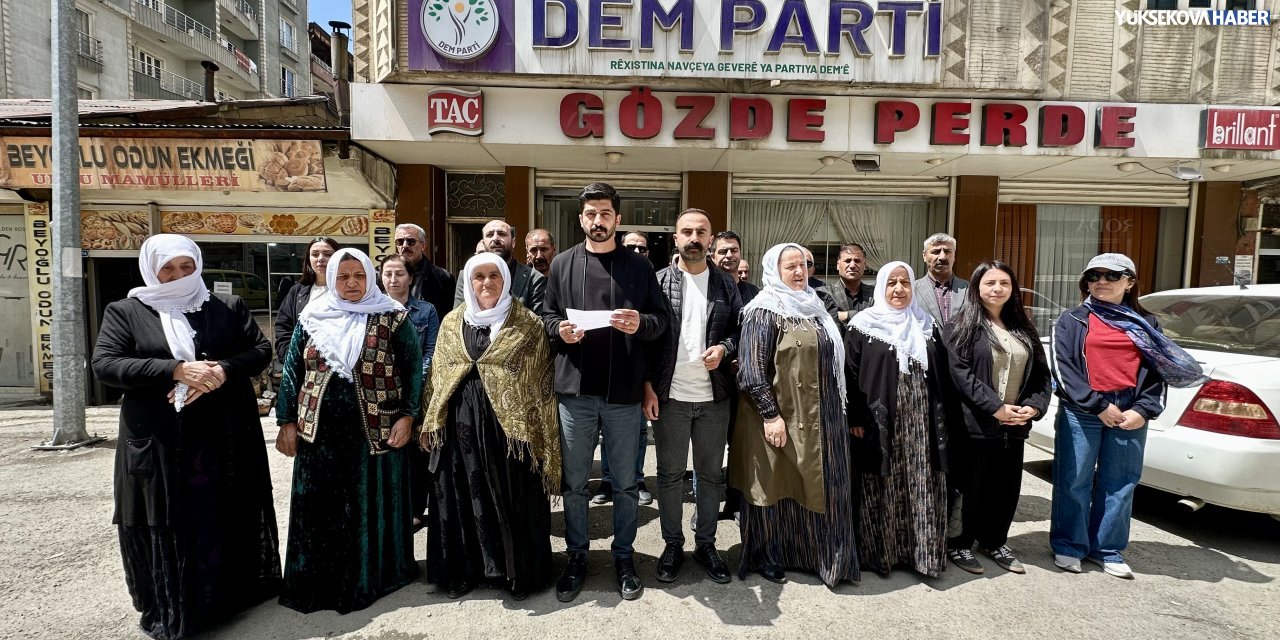 Yüksekova’da DEM Parti’den Akış kararına tepki