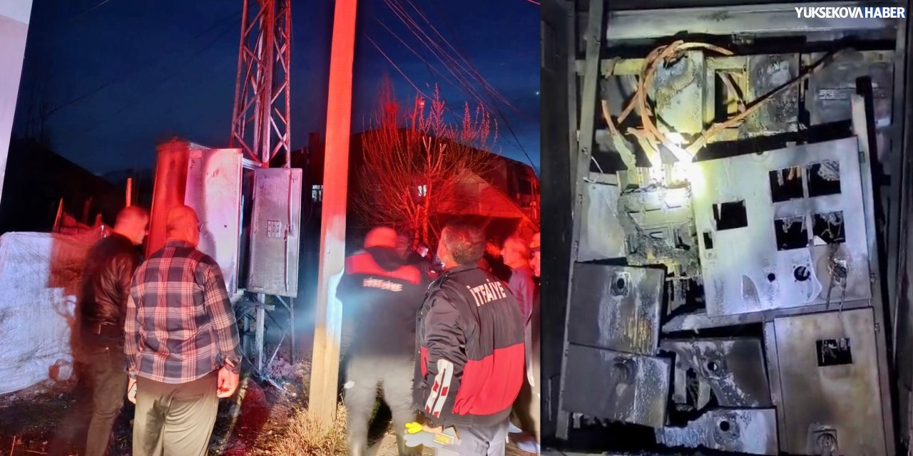 Yüksekova’da elektrik panosunda yangın: Mahalle karanlıkta kaldı
