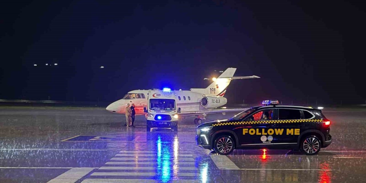 Ambulans uçak 10 aylık bebek için Şırnak’tan Ankara’ya havalandı