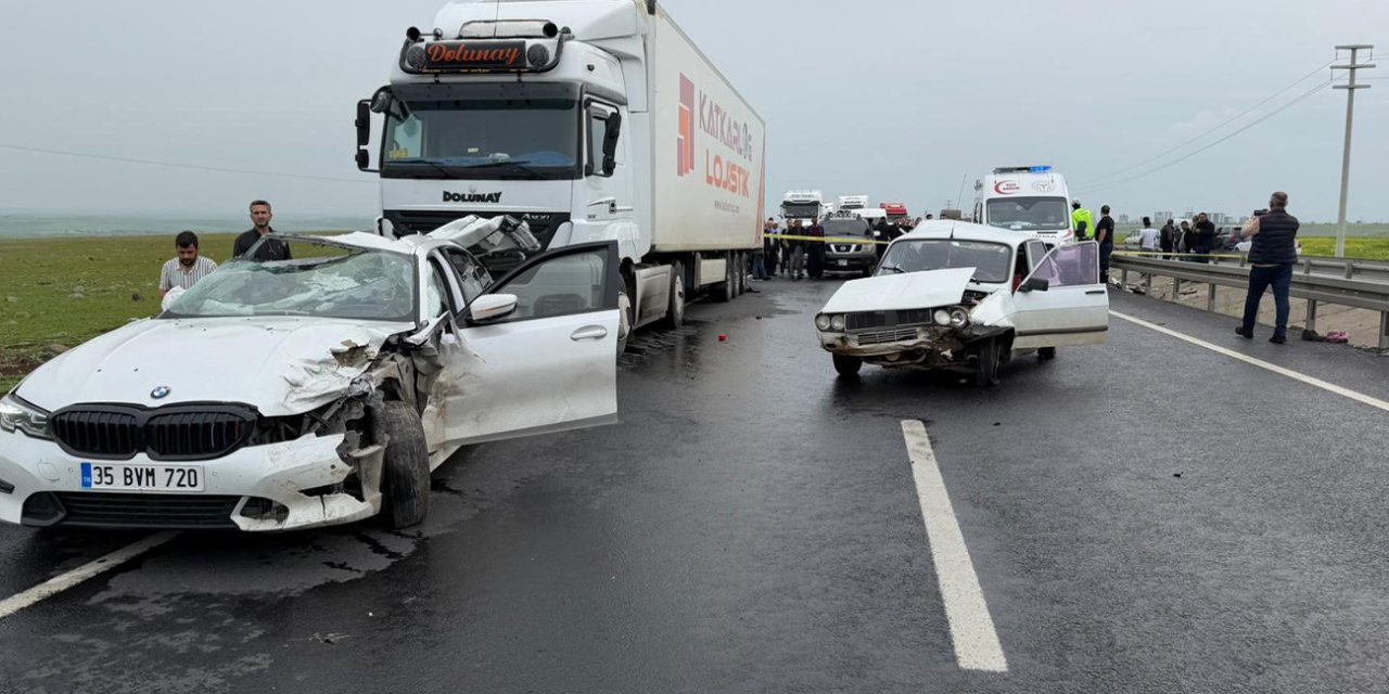 Siverek’te zincirleme trafik kazası: 2 ölü, 2 yaralı