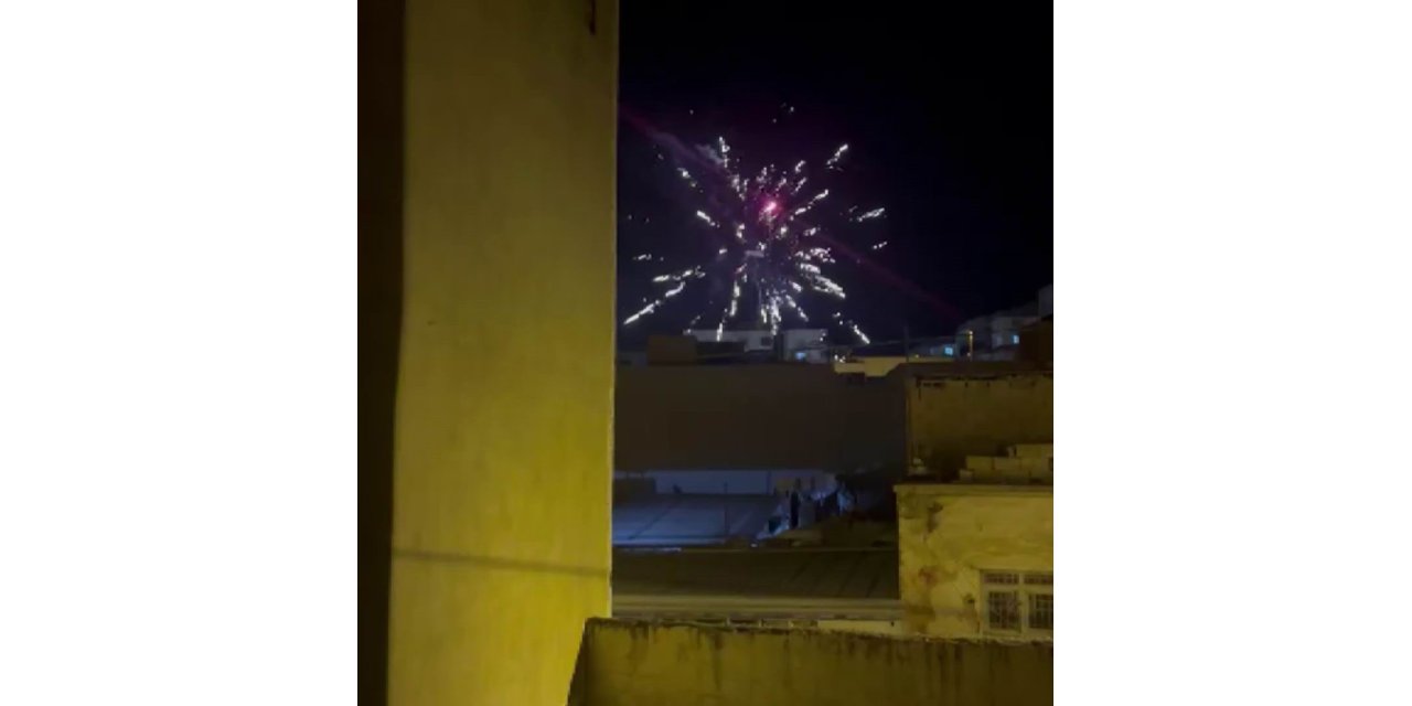 Nusaybin’de gece yarısı patlatılan havai fişekler tepki çekti