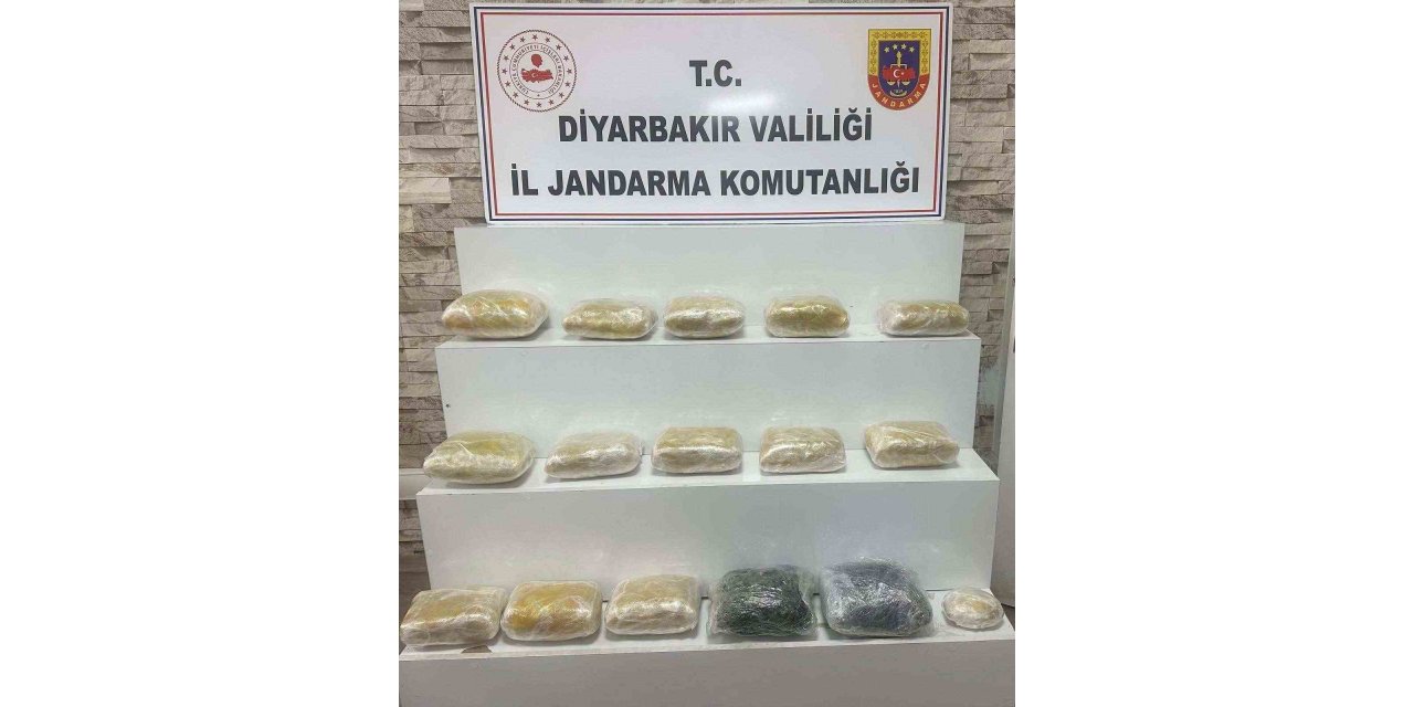 Diyarbakır’da 198 kilo esrar ele geçirildi