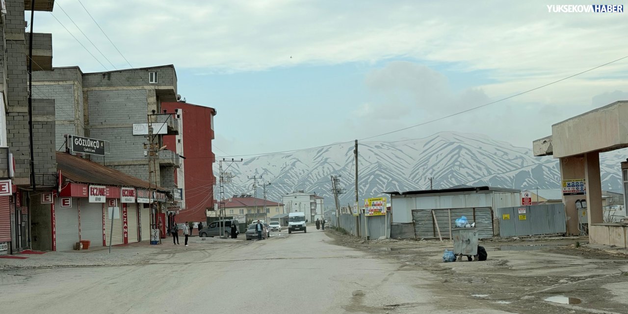 Yüksekova’da hastalar çukur dolu yola mahkum
