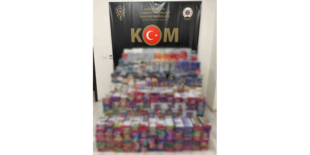 Mardin’de 11 bin 880 paket sigara ve bin 450 elektronik sigara yakalandı