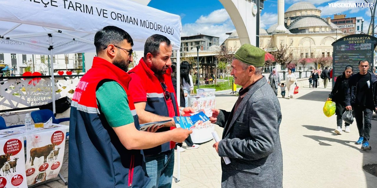 Yüksekova'da İlçe Tarım ve Orman Müdürlüğü'nden bayram öncesi saha çalışması