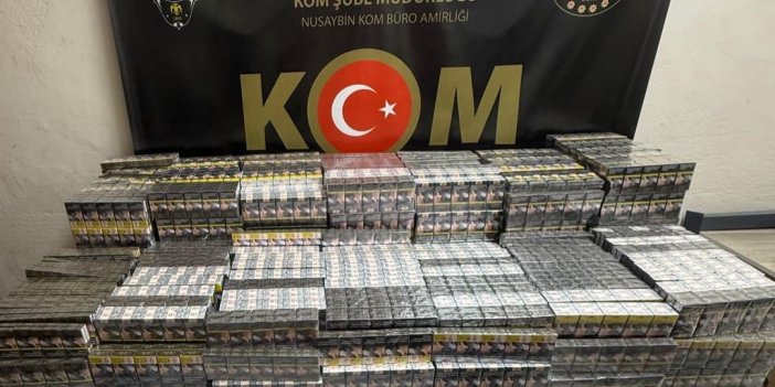 Mardin’de 7 bin 100 paket kaçak sigara yakalandı