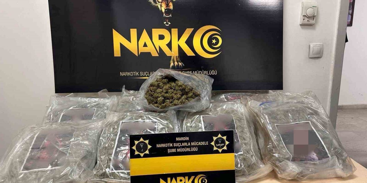 Mardin’de 10 kilo 900 gram uyuşturucu ele geçirildi