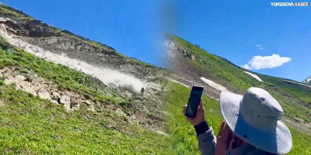 Yüksekova’da pancar toplayan vatandaşlar çığ tehlikesi atlattı