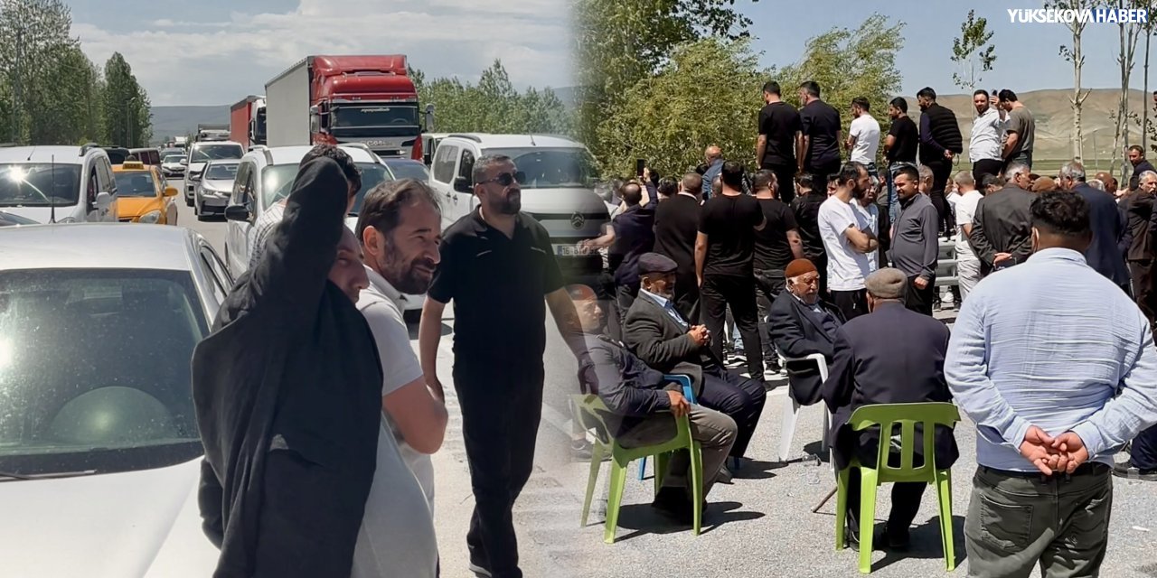 Hakkari-Van yolunda ölümlü kazaya tepki: Vatandaşlar yolu ulaşıma kapattı