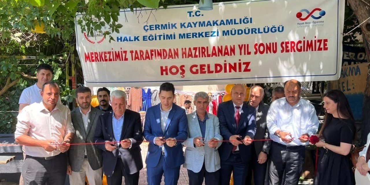 Çermik’te kadınların el emeği ürünleri sergilendi