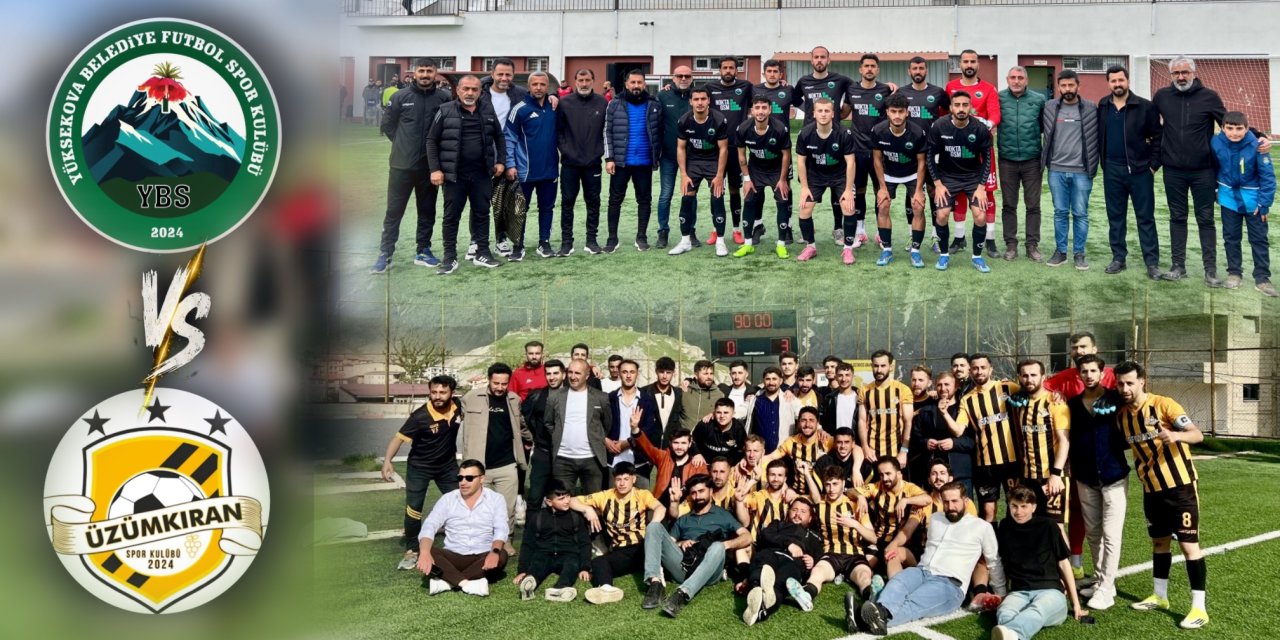 Yüksekova Belediyespor ile Üzümkıran Spor finalde karşı karşıya gelecek