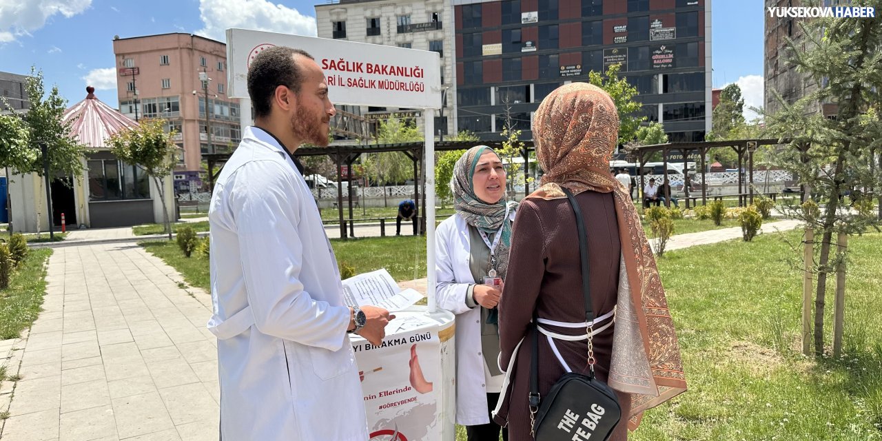 Yüksekova’da sigaranın zararları ve bırakma yöntemleri anlatıldı