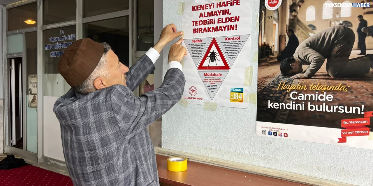 Yüksekova'da camilerde kene uyarısı
