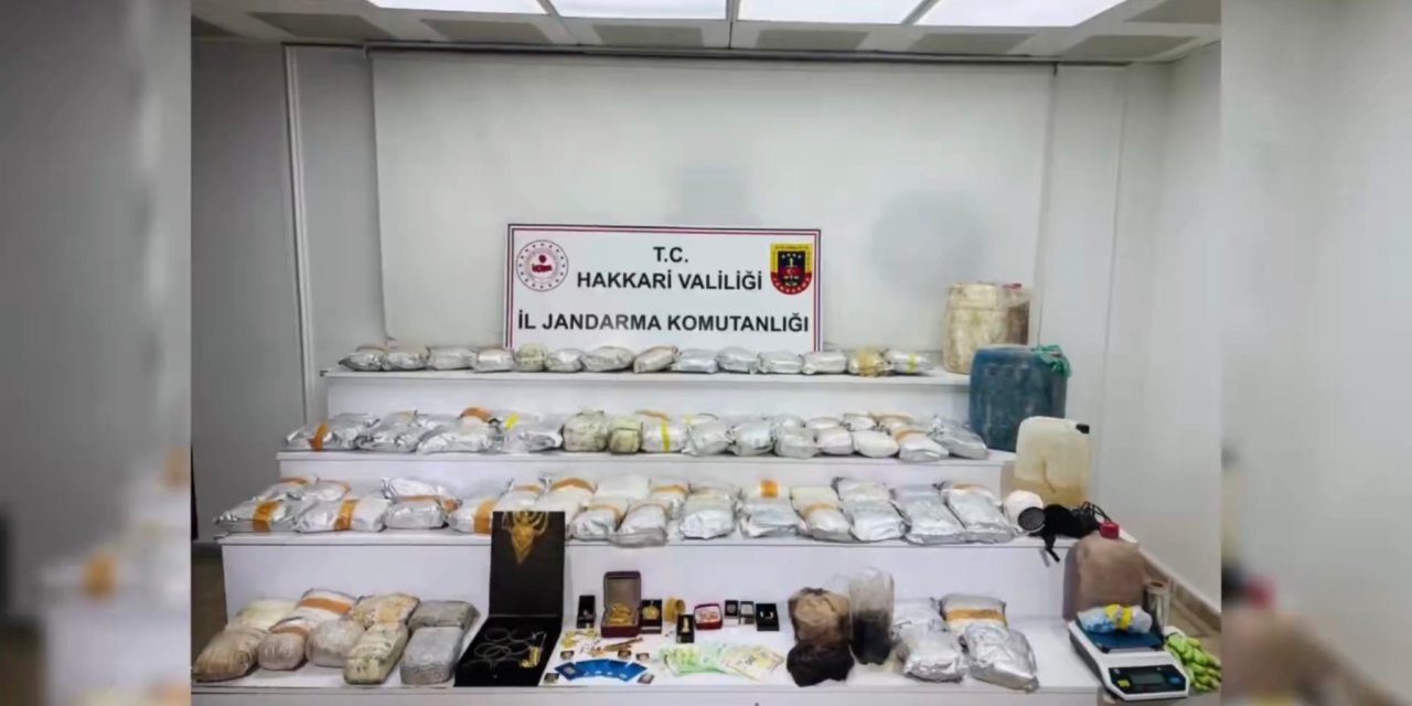 Hakkari’de 626 kilo uyuşturucu ele geçirildi