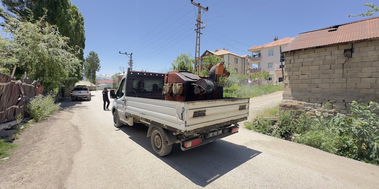 Yüksekova’da yaz öncesi ilaçlama çalışmaları hız kazandı
