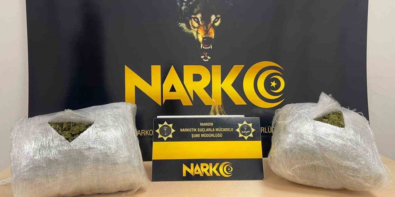 Mardin’de 2 kilo 950 gram uyuşturucu ele geçirildi