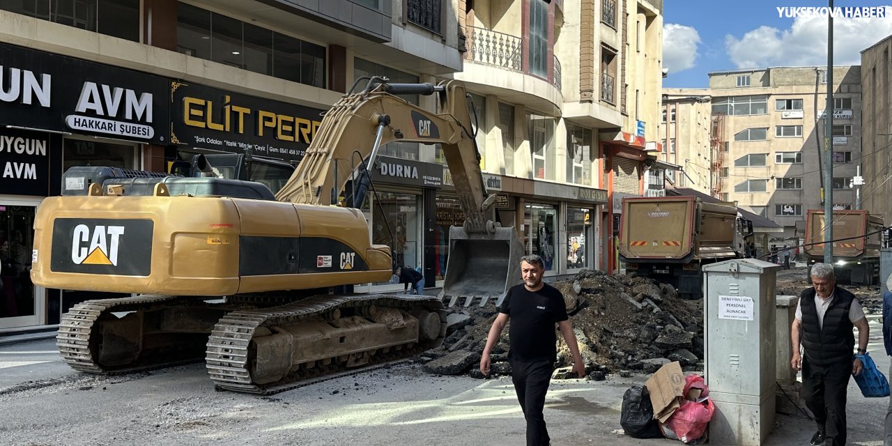 Yüksekova’da Kültür Sanat Caddesi yenileniyor