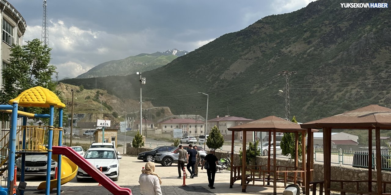 Şemdinli’de şiddetli rüzgar etkili oldu