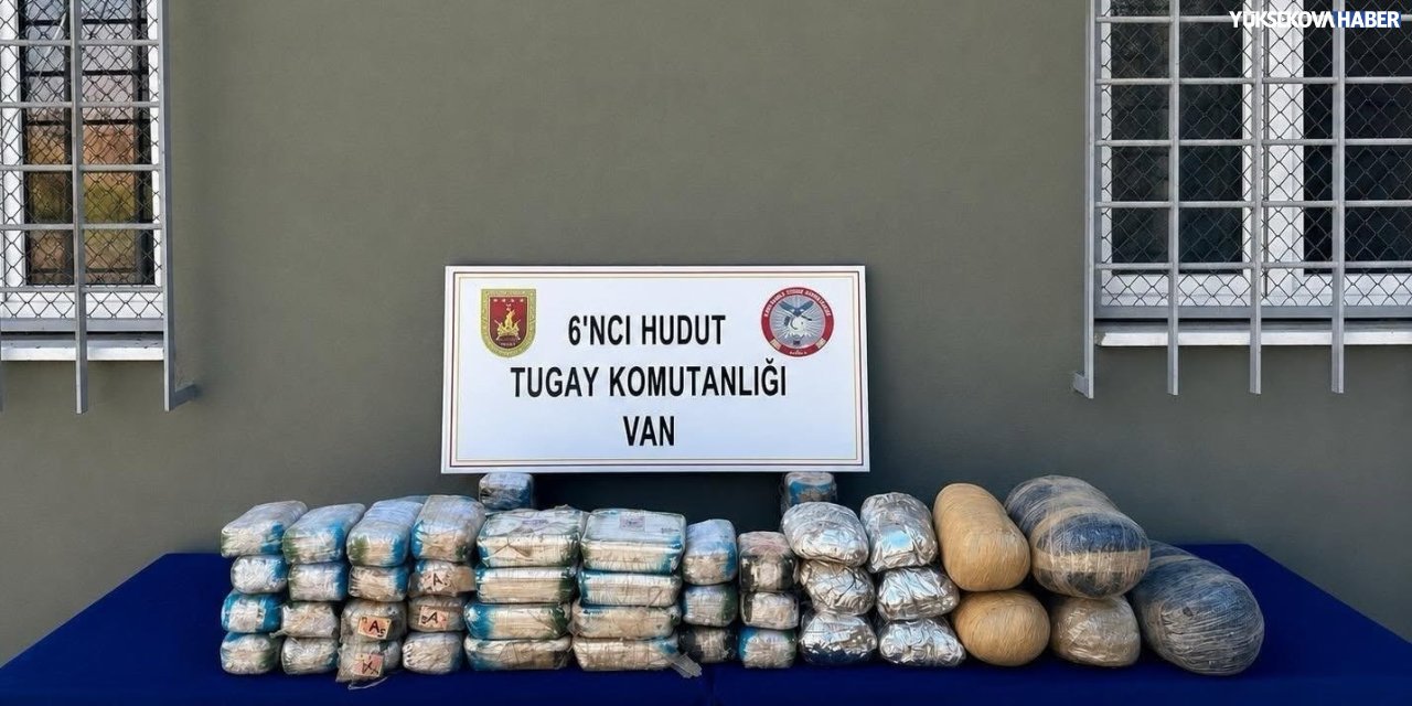 Başkale'de sınır hattında 44 kilo uyuşturucu ele geçirildi