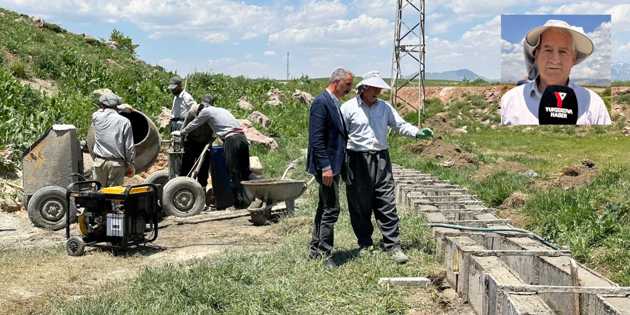 Yüksekova köylerinde sulama kanalı çalışmaları sürüyor
