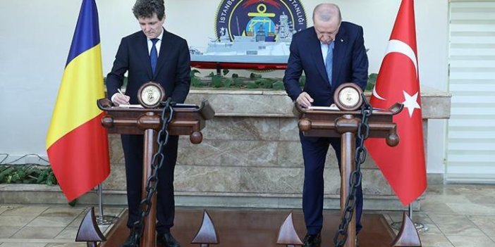 Cumhurbaşkanı Erdoğan, Romanya Cumhurbaşkanı Nicuşor Daniel Dan ile görüştü