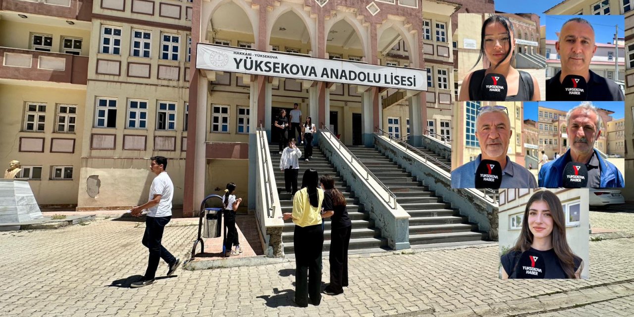 Yüksekova’da AYT sona erdi: Adaylar ve veliler sınavı değerlendirdi