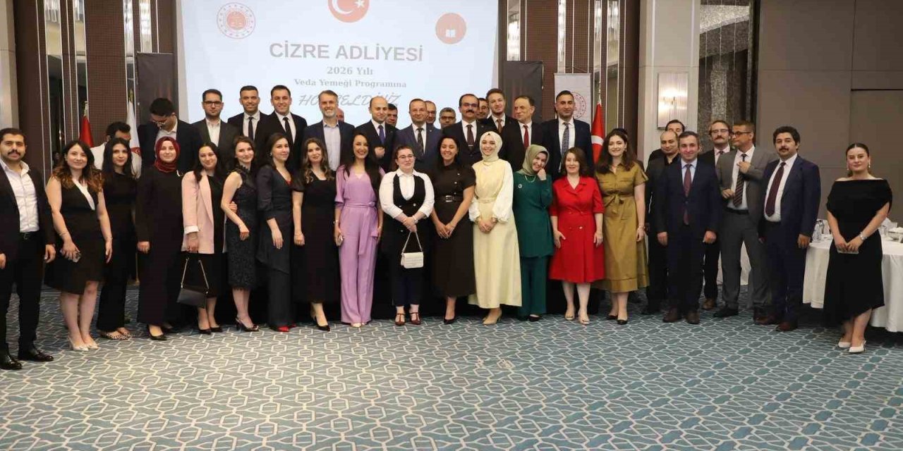Cizre’de tayini çıkan hakim ve savcılar onuruna veda gecesi yapıldı