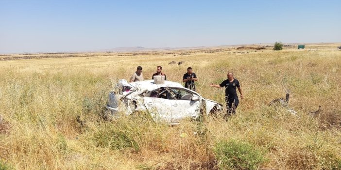 Cizre'de otomobil şarampole devrildi: 1’i bebek 5 yaralı