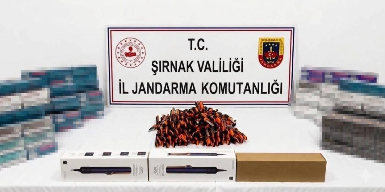 Şırnak’ta jandarma ekipleri 18 milyon 764 bin liralık kaçak malzeme yakalandı