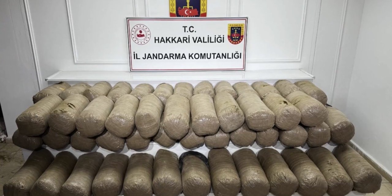 Yüksekova'da 503 kilo esrar ele geçirildi, 1 şüpheli yakalandı